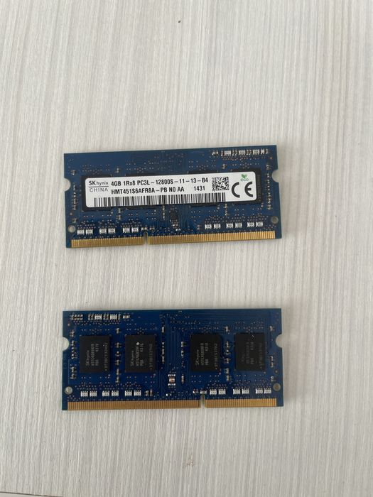 Оперативна памʼять SK hynix DDR3L 4GB 1600 MHz SO-DIMM
