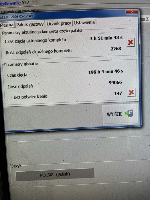 Wypalarka plazmowa CNC STIGAL i tokarka CNC