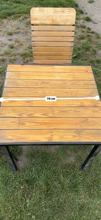 Стол стулья 800х800мм высота 750 мм