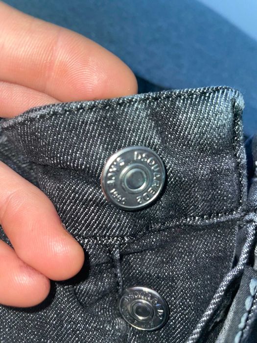 spodnie dsquared2 czarne tanio