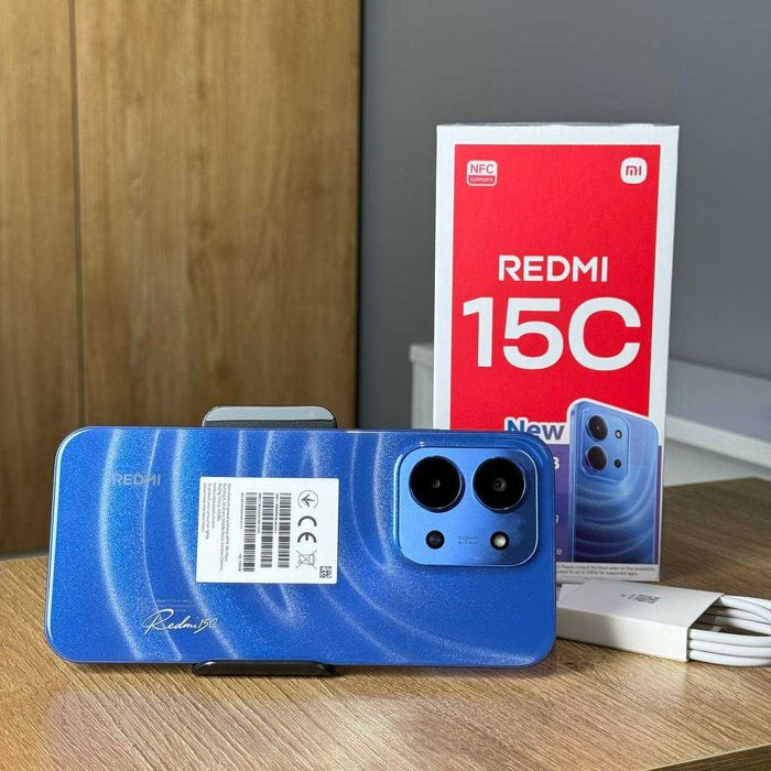 НОВИЙ Телефон Xiaomi Redmi 15C 8/256Gb NFC Blue Купити Смартфон