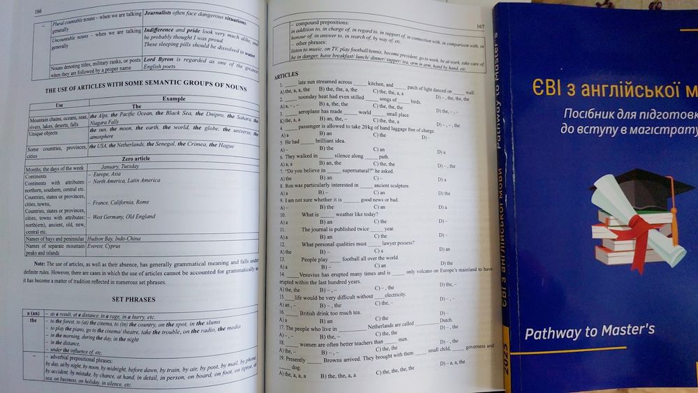 ЄВІ з англійської мови Посібник для підготовки в магістратуру 2025