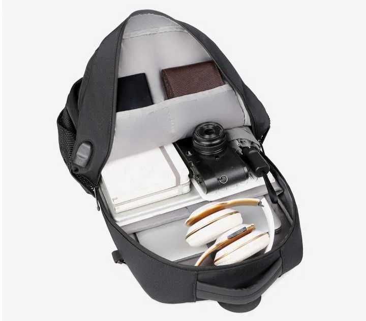 Рюкзак Norden 1801 Черный Городской Мужской Ручная кладь для ноутбука