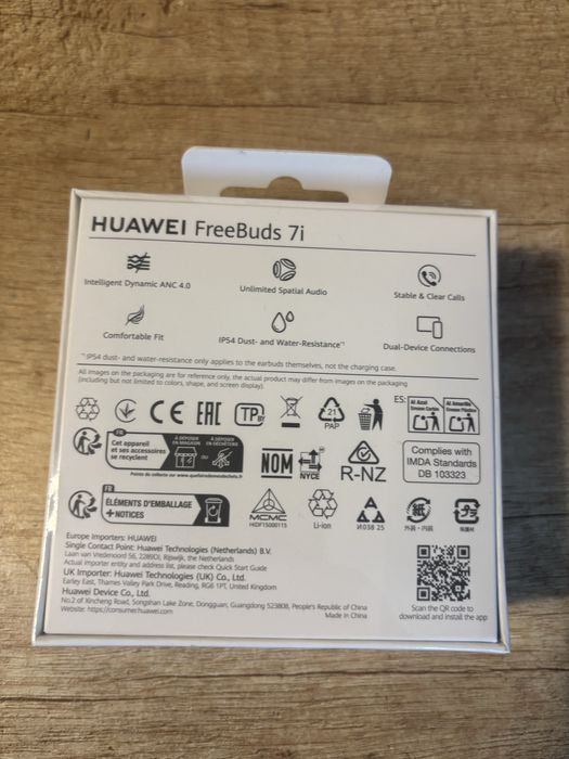 Słuchawki bluetooth Huawei FreeBuds 7i nowe w folii fabrycznej