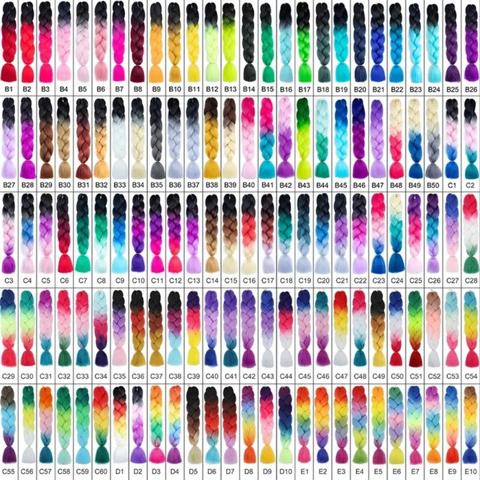 Канекалон опт.от 55 гр.от 100 шт.62 гр..двух цветные.афрокудри Ариэль.