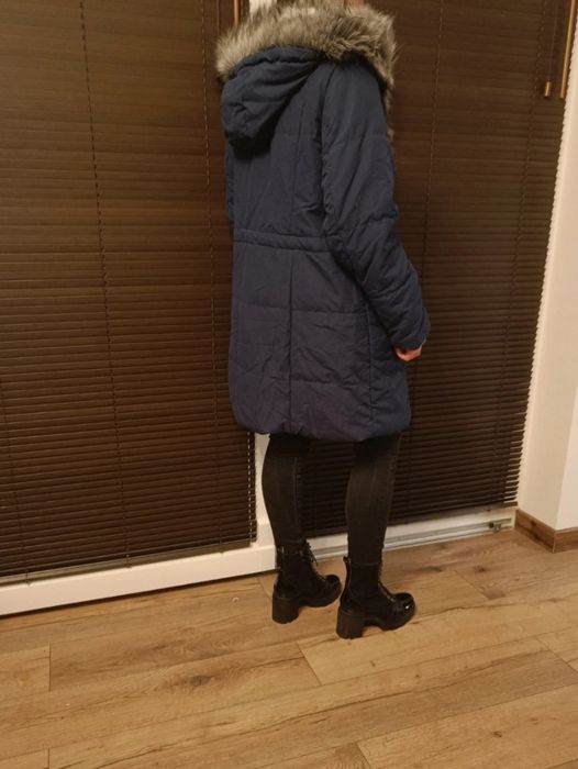 Kurtka lekko ocieplana granatowa 48 4XL Bonprix