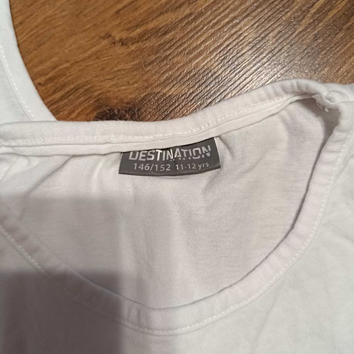 2 białe podkoszulki 146-152