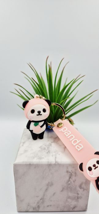 Breloczek do kluczy Peach Panda różowy