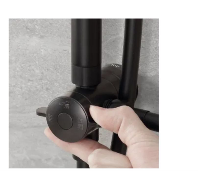 Sistema de Duche Cecipa Max Preto