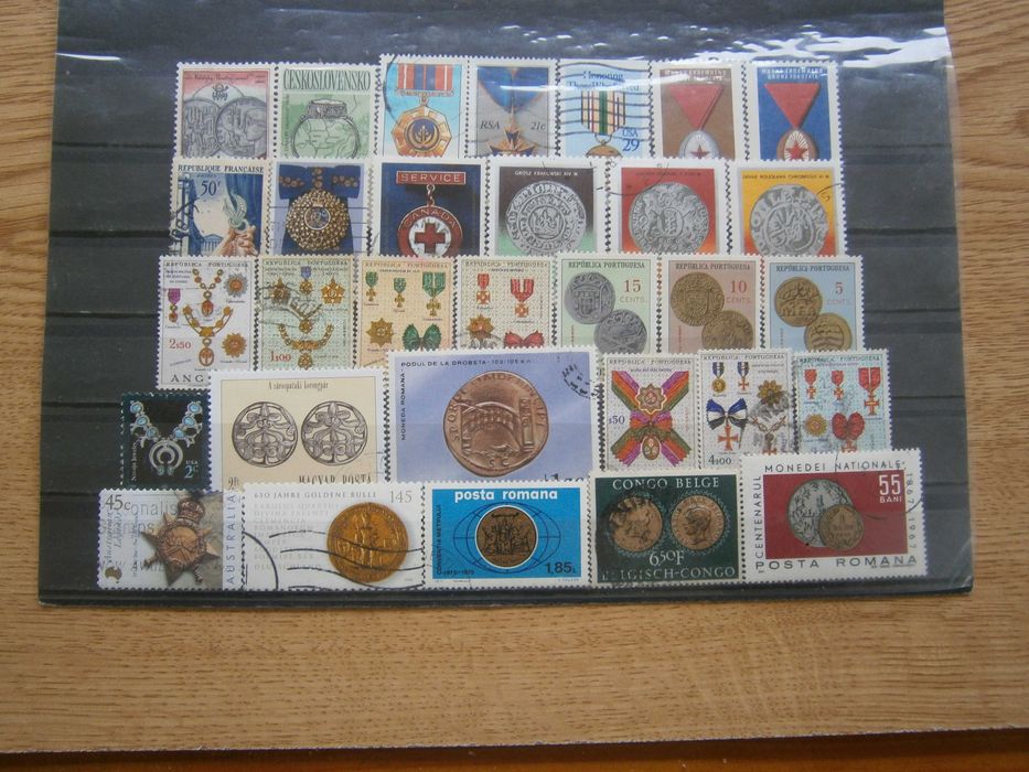 45 selos do tema Medalhas todos diferentes