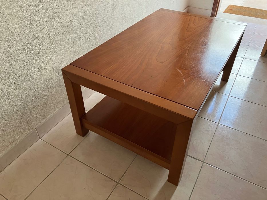 Mesa de centro madeira maciça