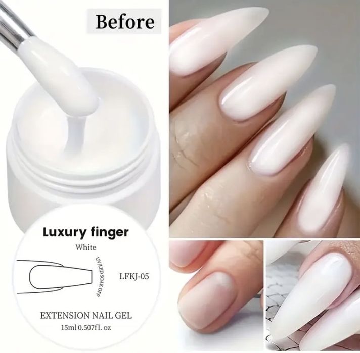 15 мл. Гель - Luxure fingure - для нарощування нігтів