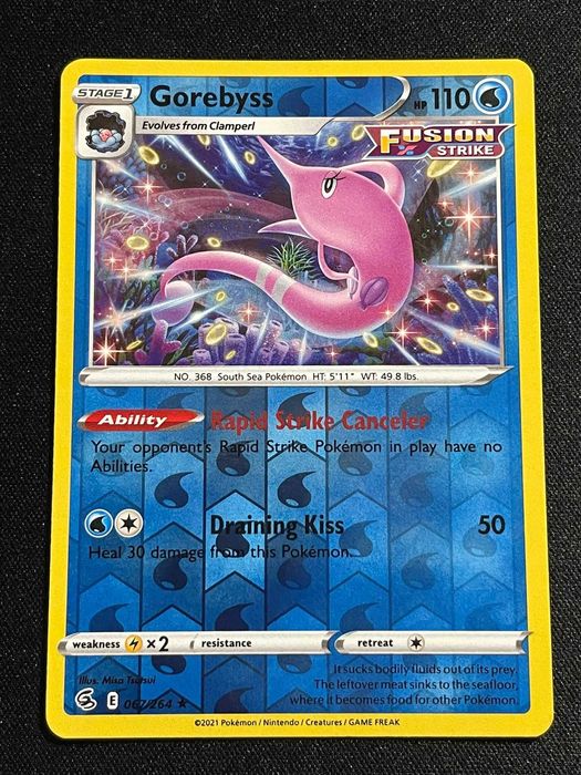 Carta Pokémon Gorebyss 67/264 Fusion Strike