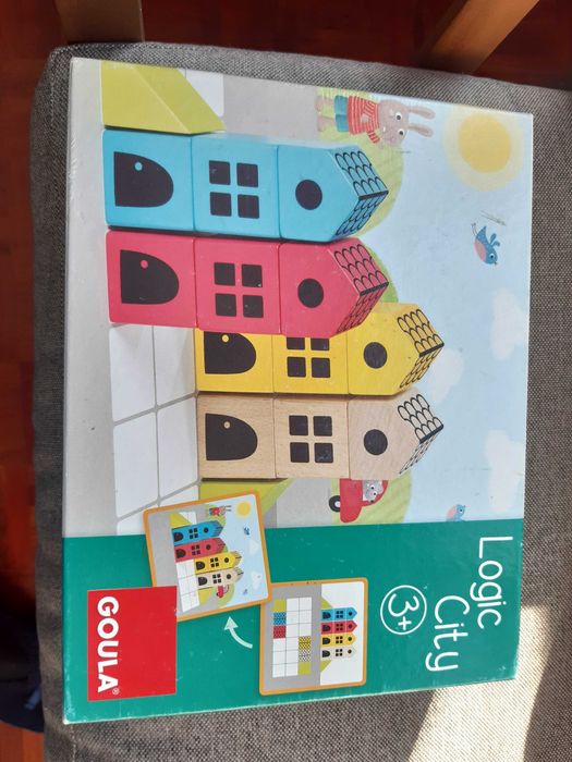 Logic city jogo goula peças em madeira