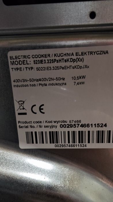 Kuchnia indukcyjna Amica
