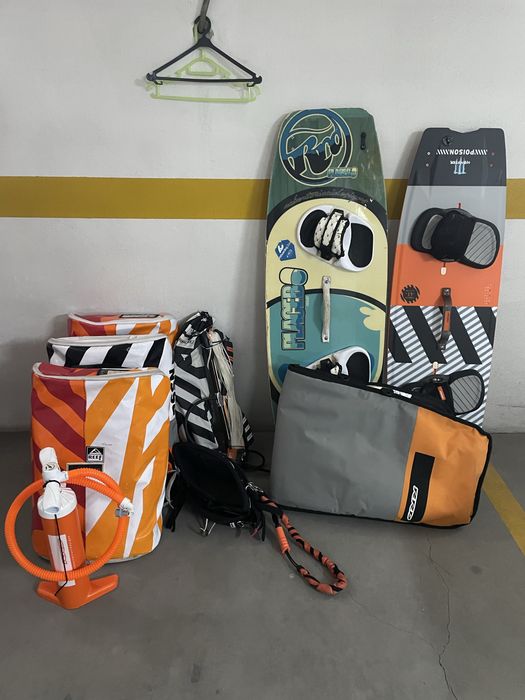 Kitesurf pack asas e prancha
