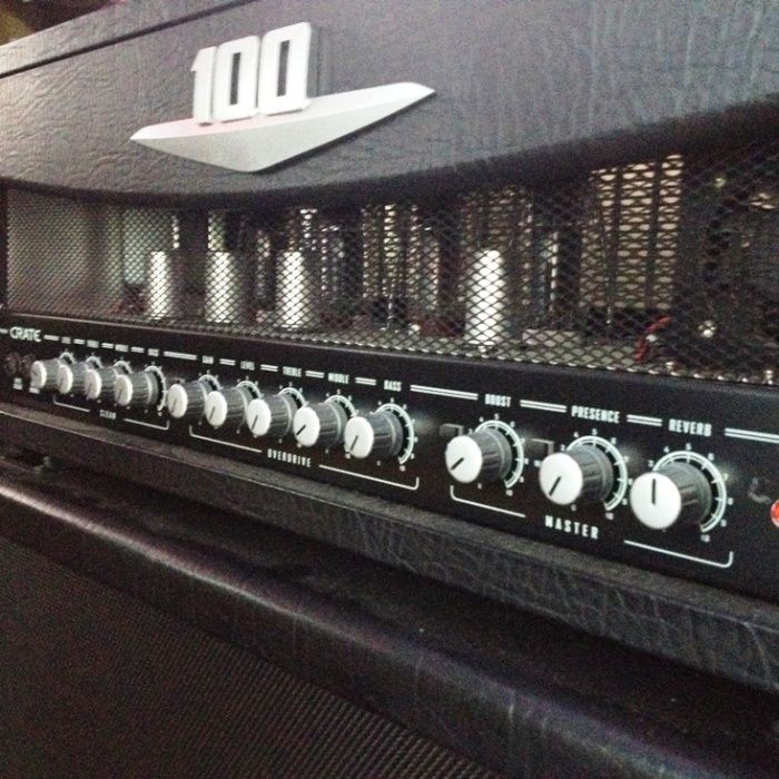 Crate V100H amplificador + Laney LX412A coluna NOVO!