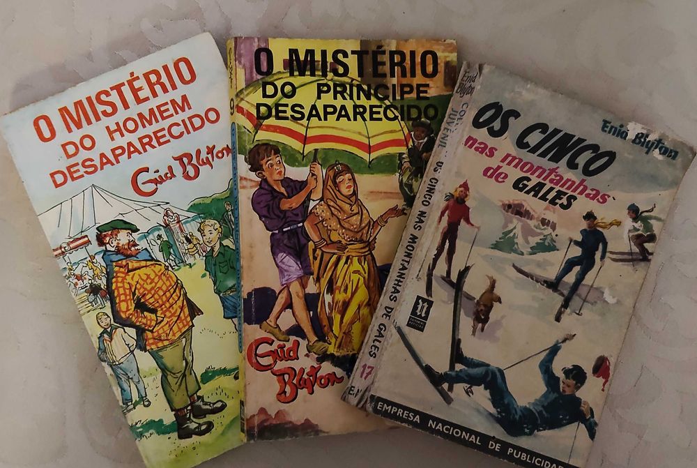 Lote de 15 livros da coleção "Os sete"