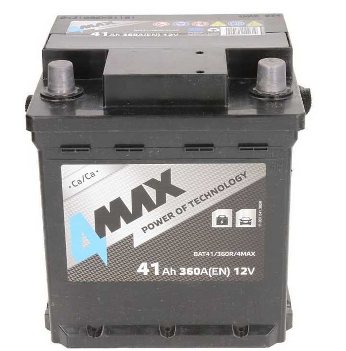 Akumulator 4max 41Ah 360A  seicento , cinquecento itp.Dowóz i Montaż trójmiasto i okolice