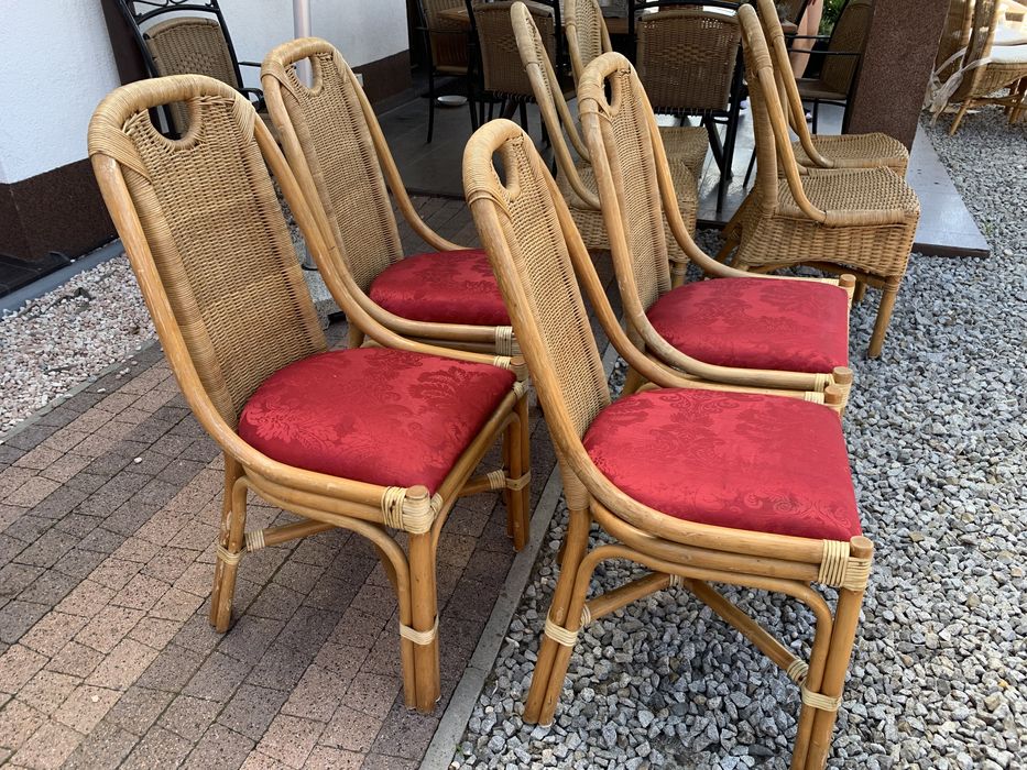 ładne fotele rattanowe