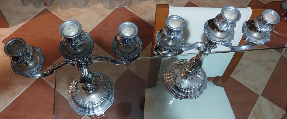 Castiçais em casquinha