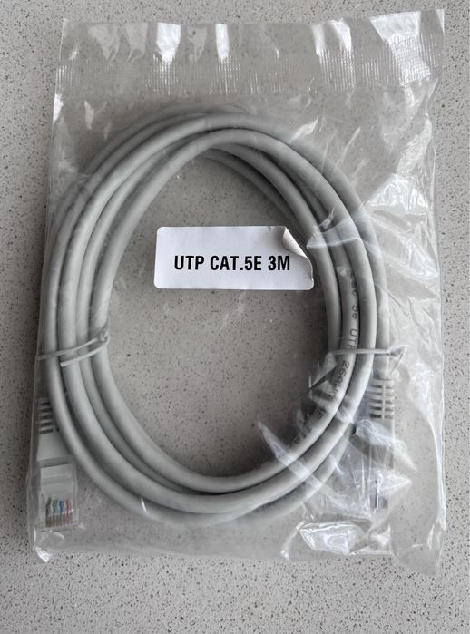 Мережевий кабель UTP CAT 5E 3M патч-корд интернет сетевой