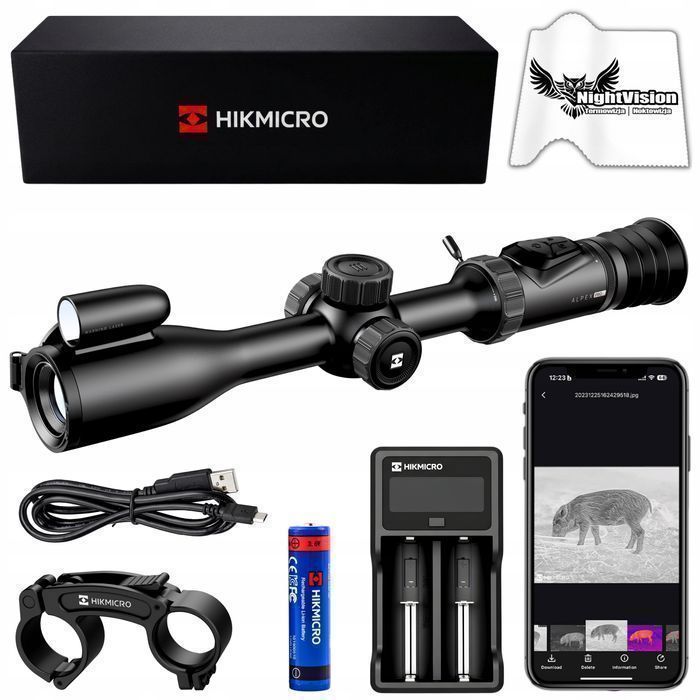 Luneta Noktowizyjna Celownik HIKMICRO Alpex 4K PRO A50PL LRF bez IR