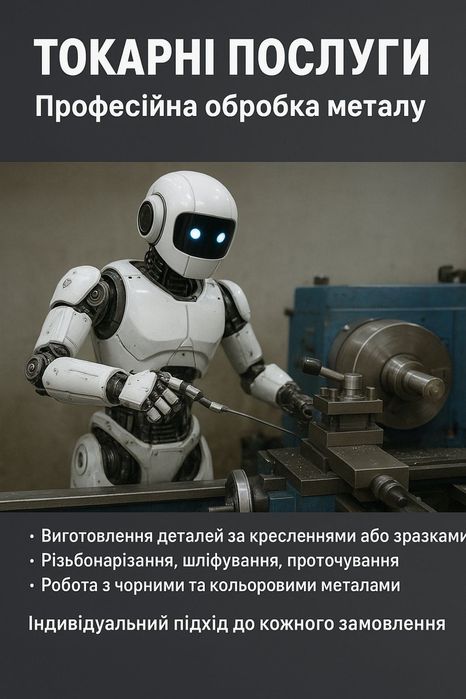 Надання токарних послуг, токарні роботи