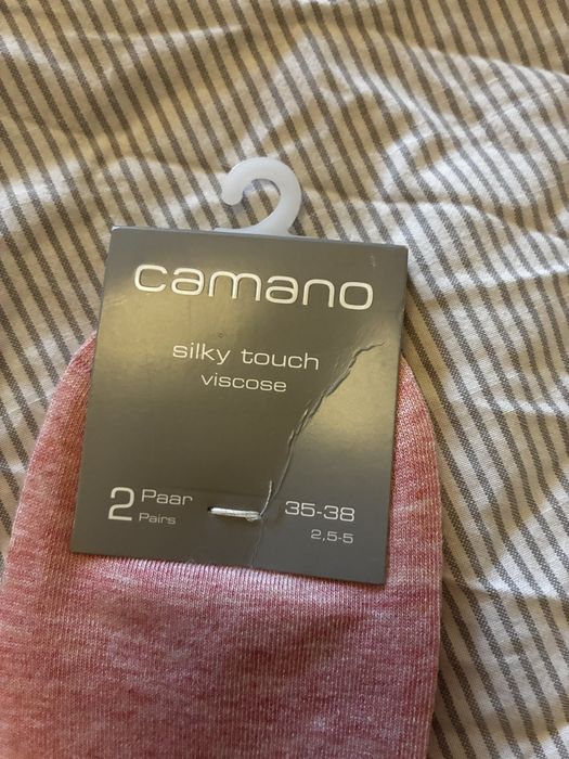 2-pack wiskozowe skarpetki stopki różowe perłowe s 35-38