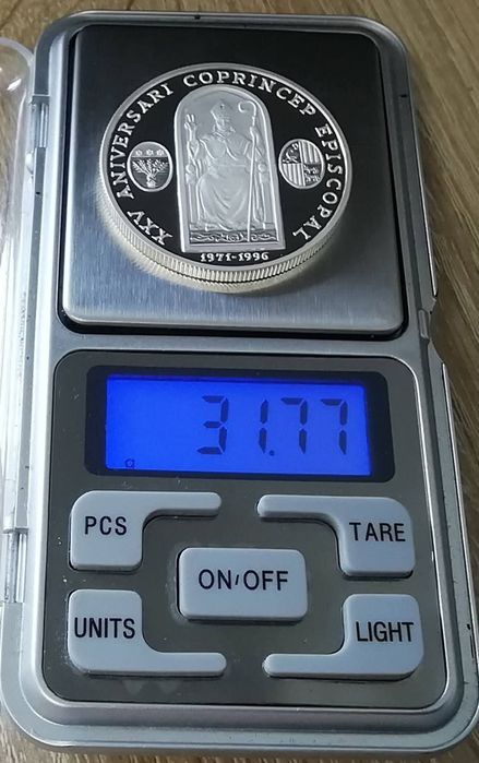 Андорра 10 дінерів 1996р. СРІБЛО. ПРУФ. 25р. - Єпископство Хоана Марті
