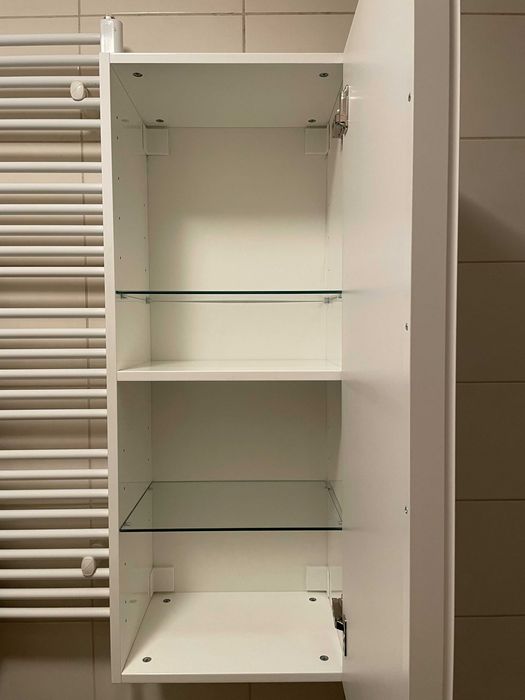 Biała szafka wisząca do łazienki 40 x 31,8 x 100 cm, Ikea