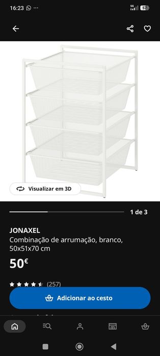 Combinação de arrumação JONAXEL