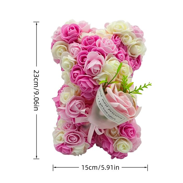 Медведик з троянд подарунок для дівчини