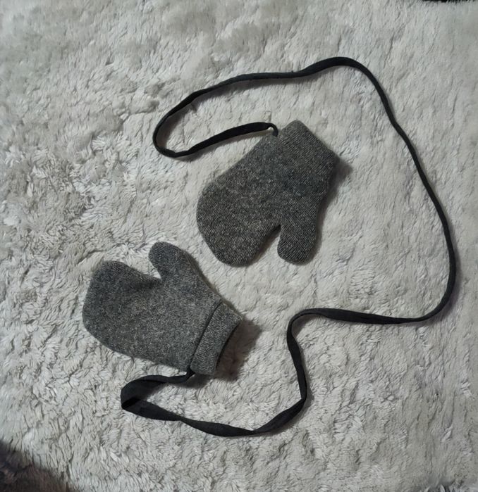 Rękawiczki dziecięce wełniane kaszmir 4-5 lat Laannaland