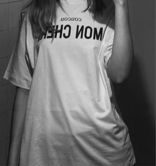 Mon cheri футболка майка белая с надписью не детская