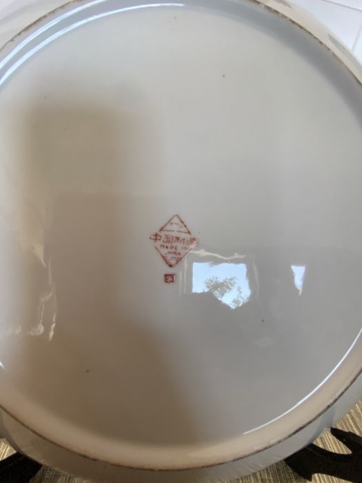 1 Prato chinês porcelana antiga