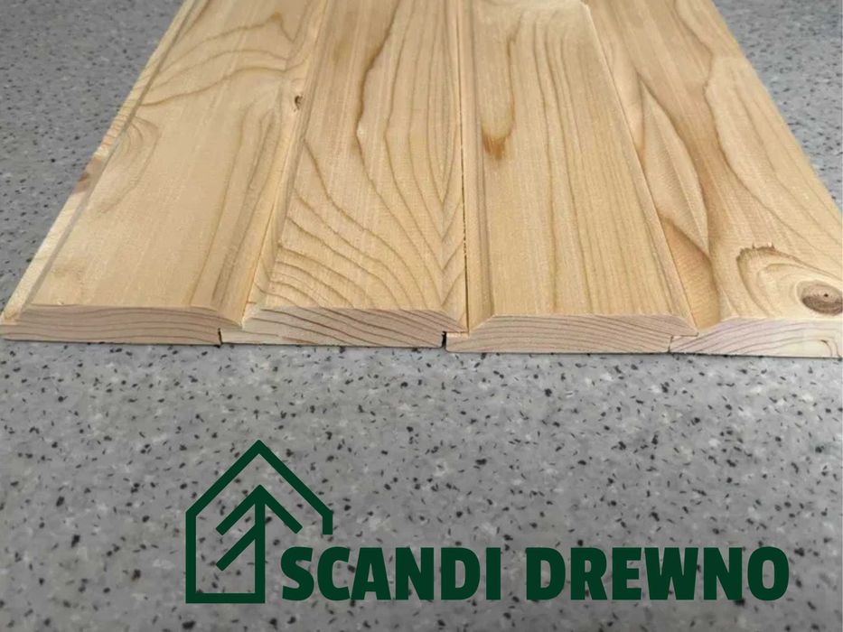Deska zakładkowa świerk skandynawski 22×96mm 5.1m 5.4m podbitka nadbitka