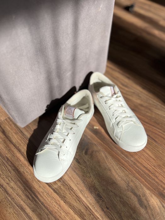 Białe damskie półbuty sneakersy KAPPA