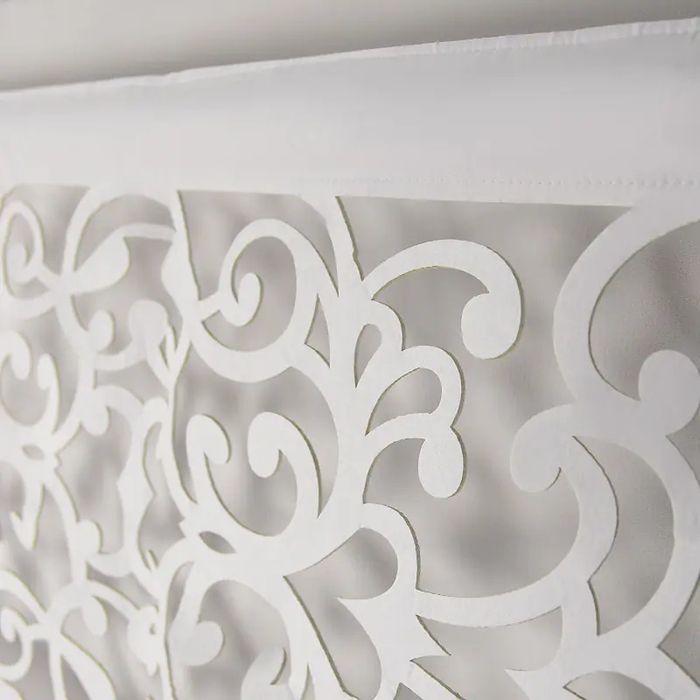 Panel firanowy 250x200 biały woal z białym filcem