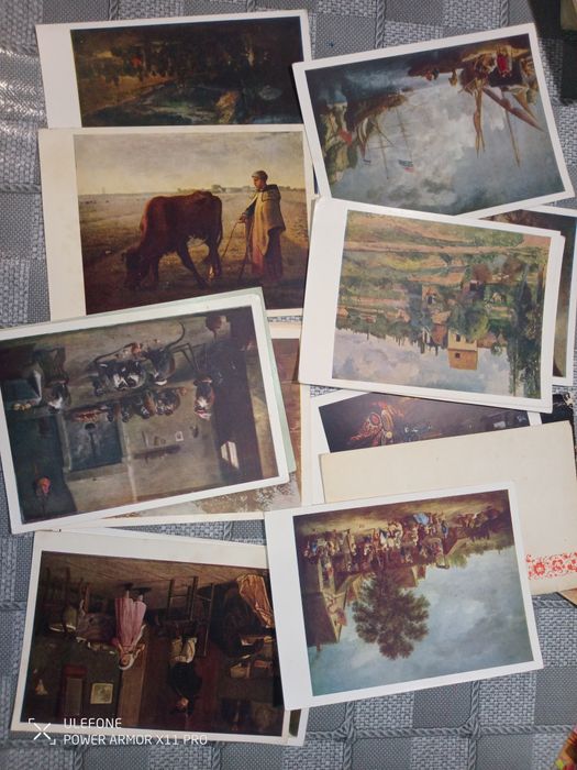 Старі листівки.    Попільнички для колекції