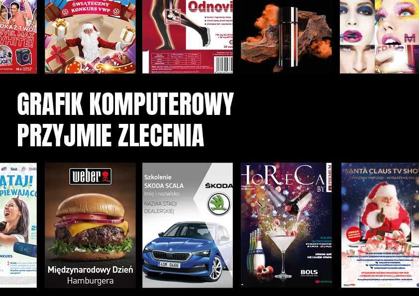 Grafik doświadczony przyjmie zlecenia | DTP reklama www video