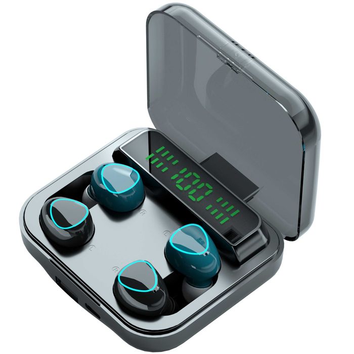 Auricular Bluetooth M22 Digital Indicator – 2 em 1: Ideal para Partilhar o Som