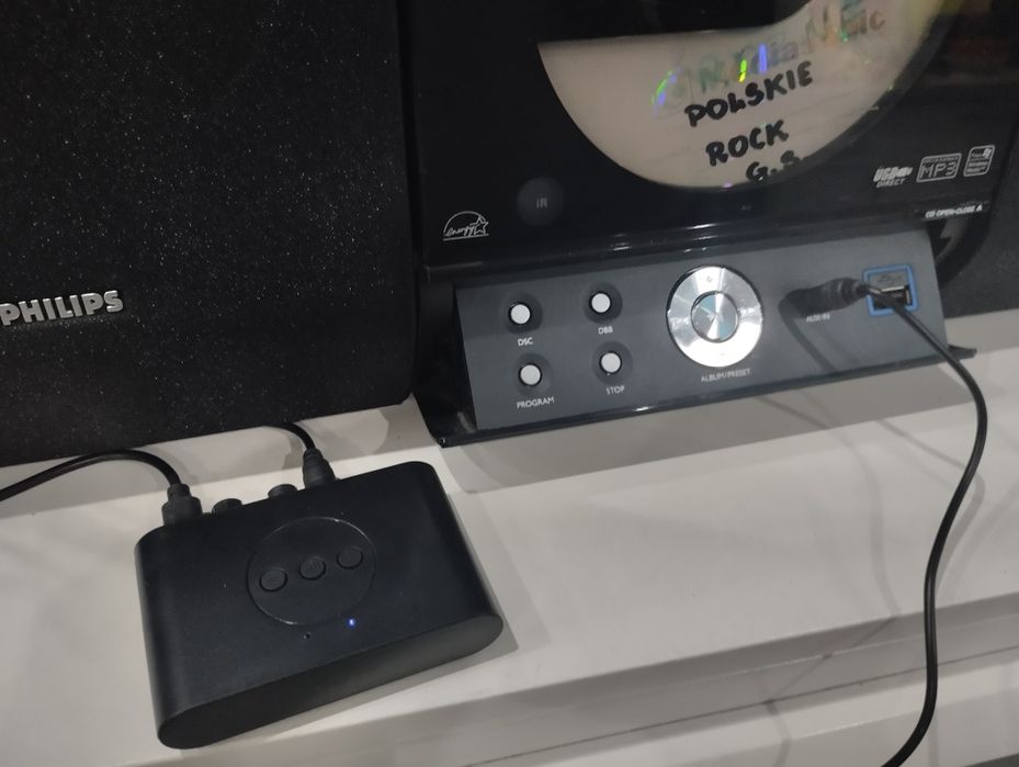 Wieża stereo Philips Bluetooth MP3 radio CD.Cienkia,