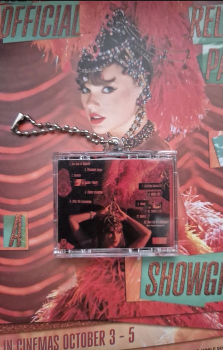 The life of a showgirl Spotify NFC Taylor Swift Mini CD breloczek