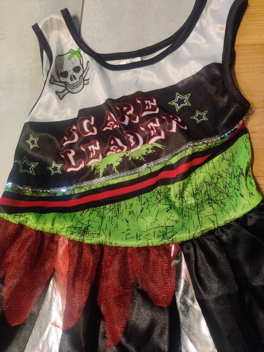 Strój karnawałowy/Cheerleaderka/5-6/110-116/Heloween/Zombie/Wiedźma