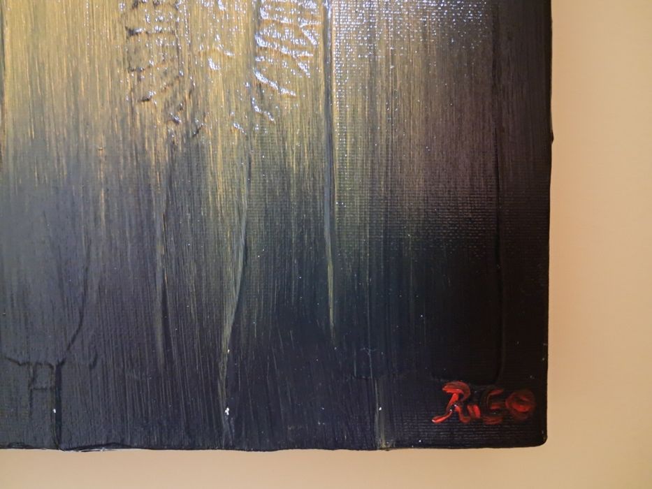 Tela abstrata a óleo