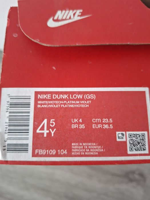 Nike dunk rozm 36.5