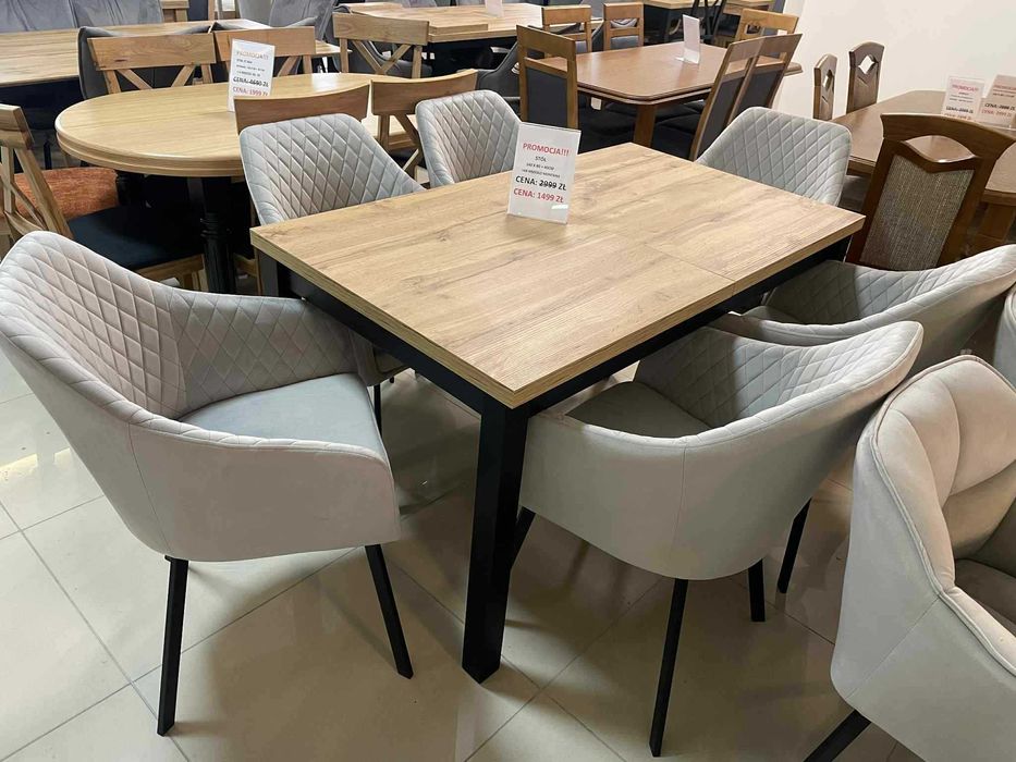 (172WN) Stół rozkładany + 6 krzeseł, wyprzedaż 1499 zł