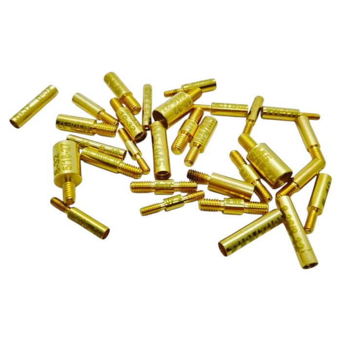 Komplet 30 szt. mosiężnych adapterów/przejściówek do wyciorów – CELNA