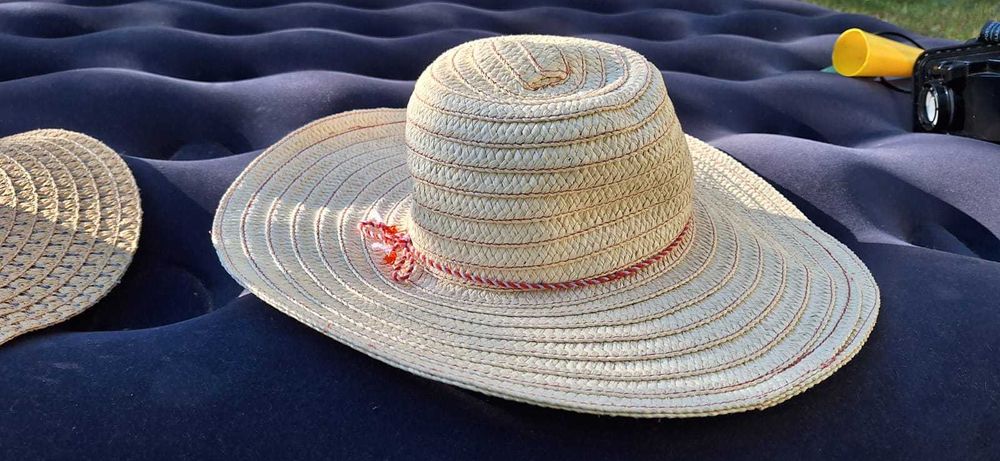 Kapelusze słomkowe, damskie kapelusze z dużym rondem 2 sztuki